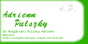 adrienn pulszky business card